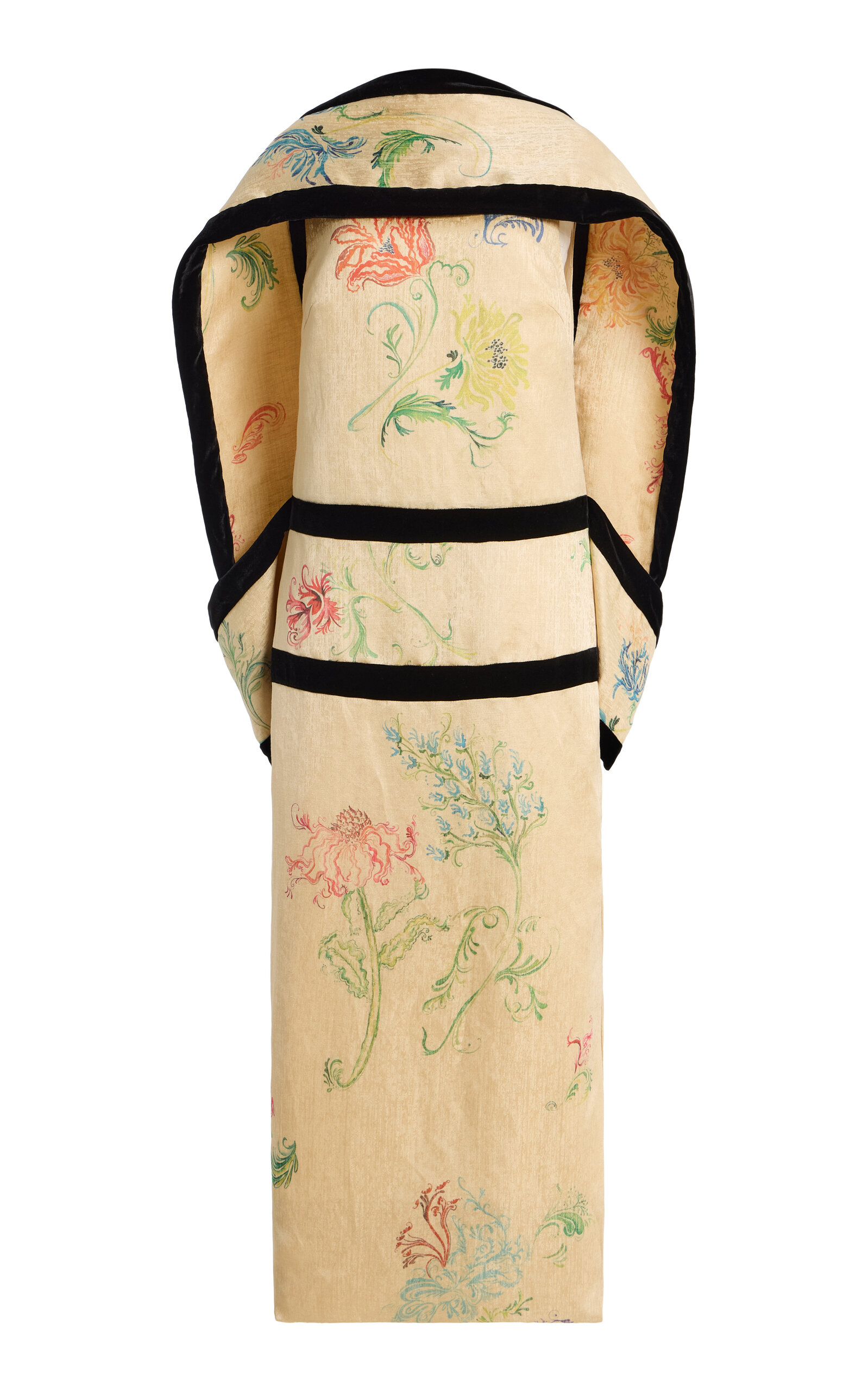 A La Mode Linen Jacquard Gown
