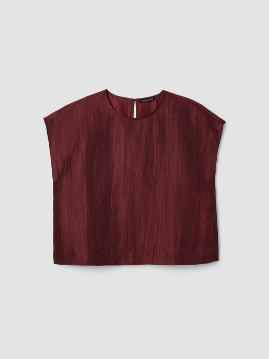 Linen Sheen Square Top