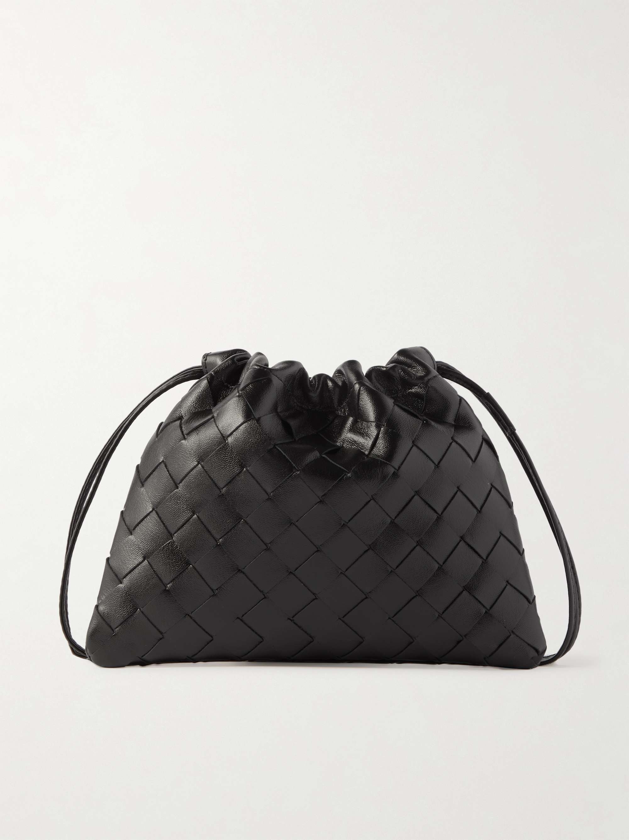 Dustbag Mini Intrecciato Leather Pouch