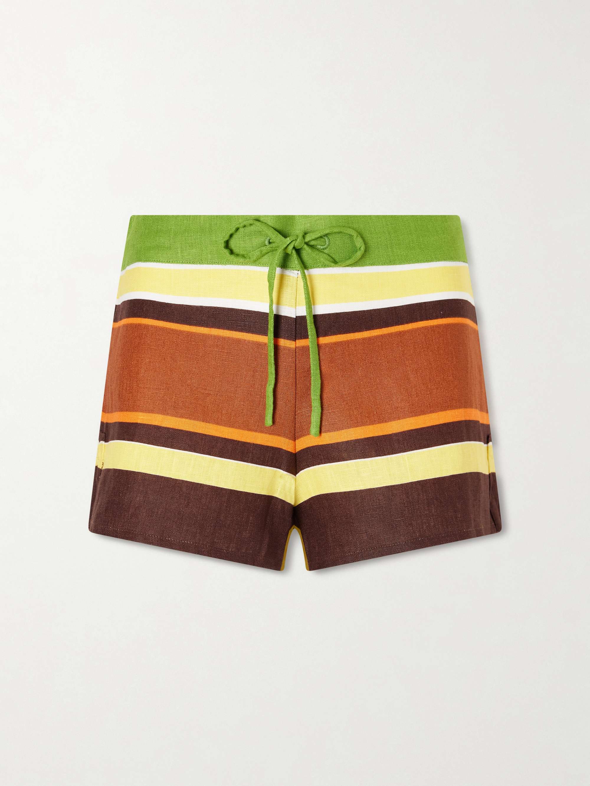 Miel Striped Linen Shorts