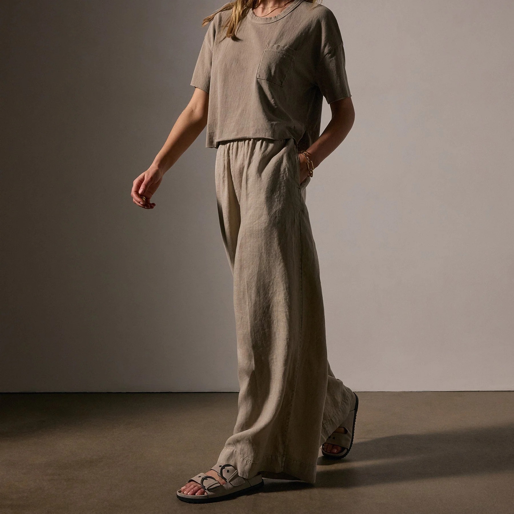 James Perse, Lightweight Linen Wide Leg Pant