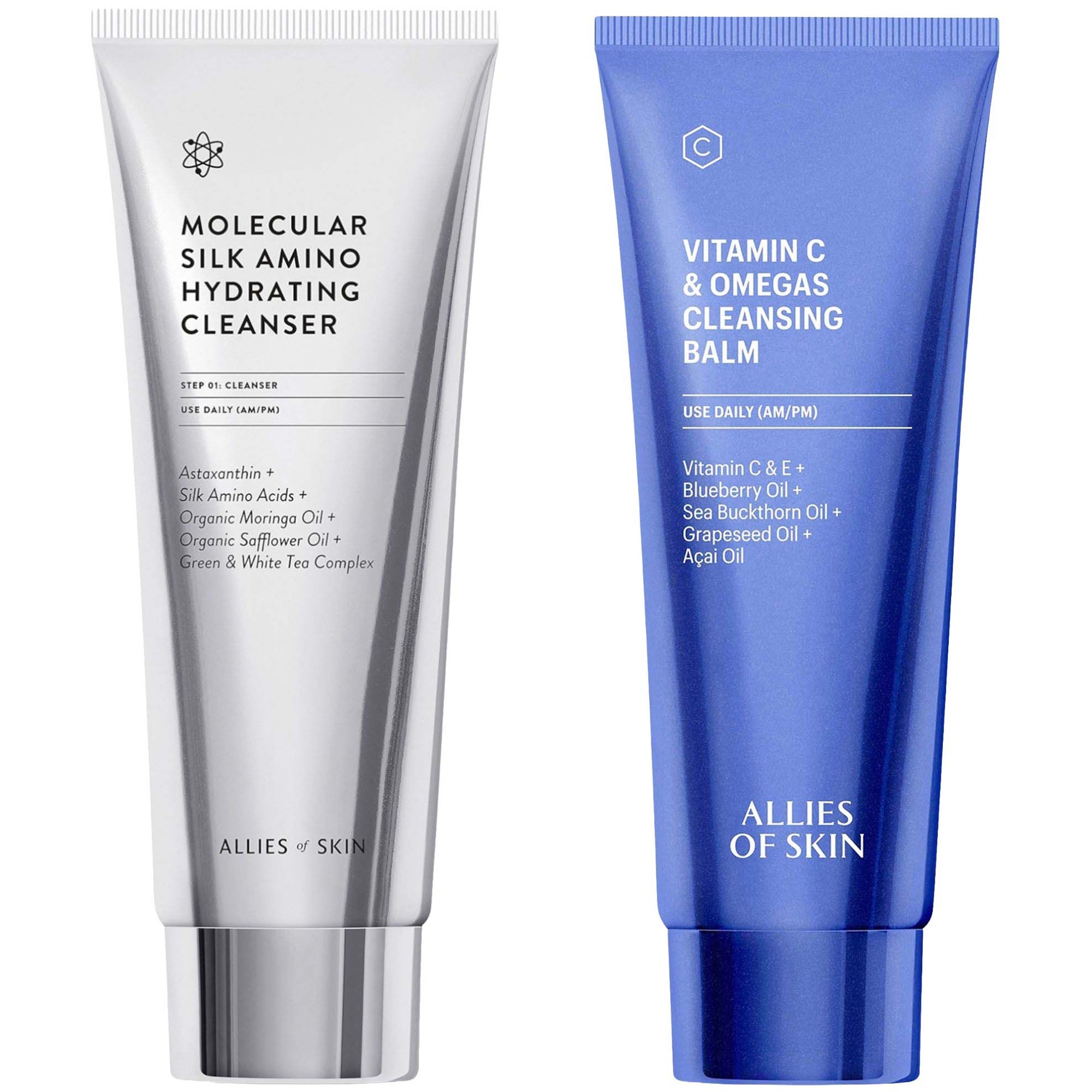 Allies of Skin Nourish & Plump Double Cleansing Duo (worth $90)
