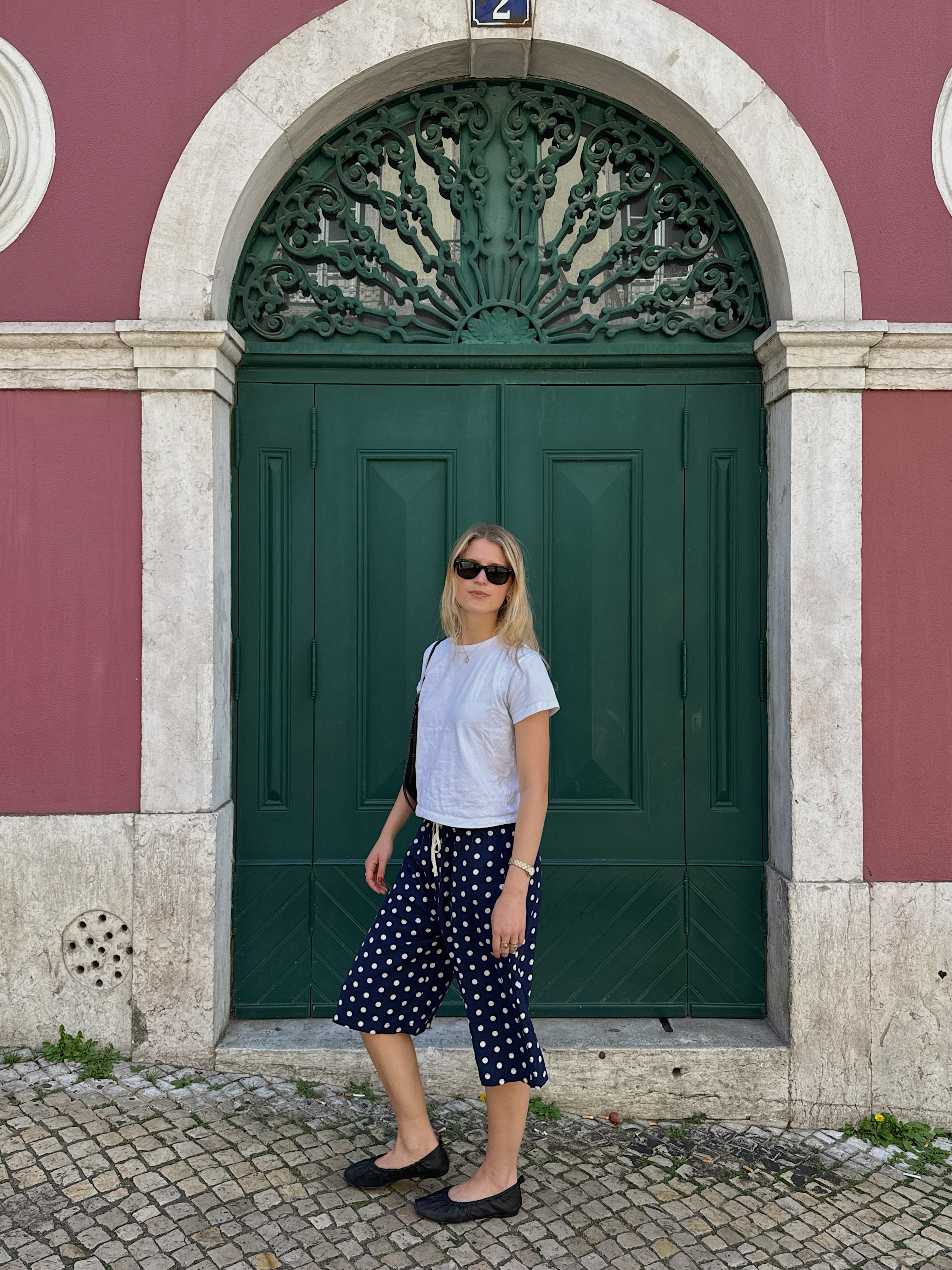An image of a woman wearing best shoes to wear with capri sweats