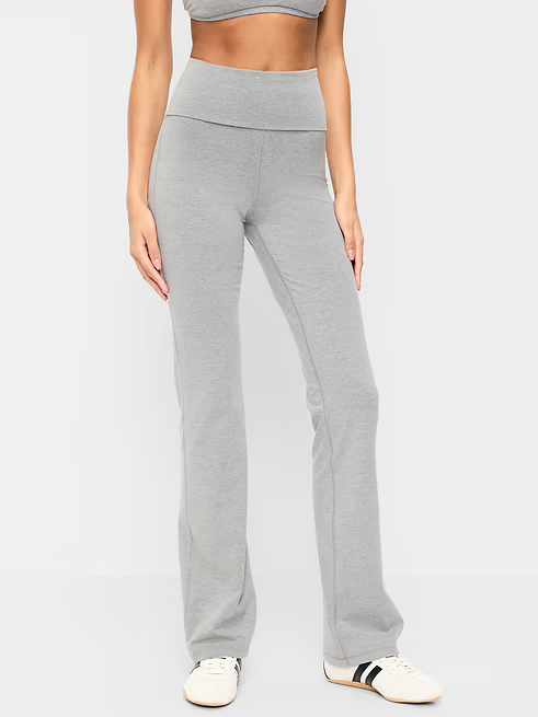 Old Navy, High-Waisted Powerchill Fold-Over Bootcut Leggings