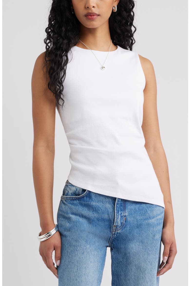 Asymmetric Rib Cotton Tank