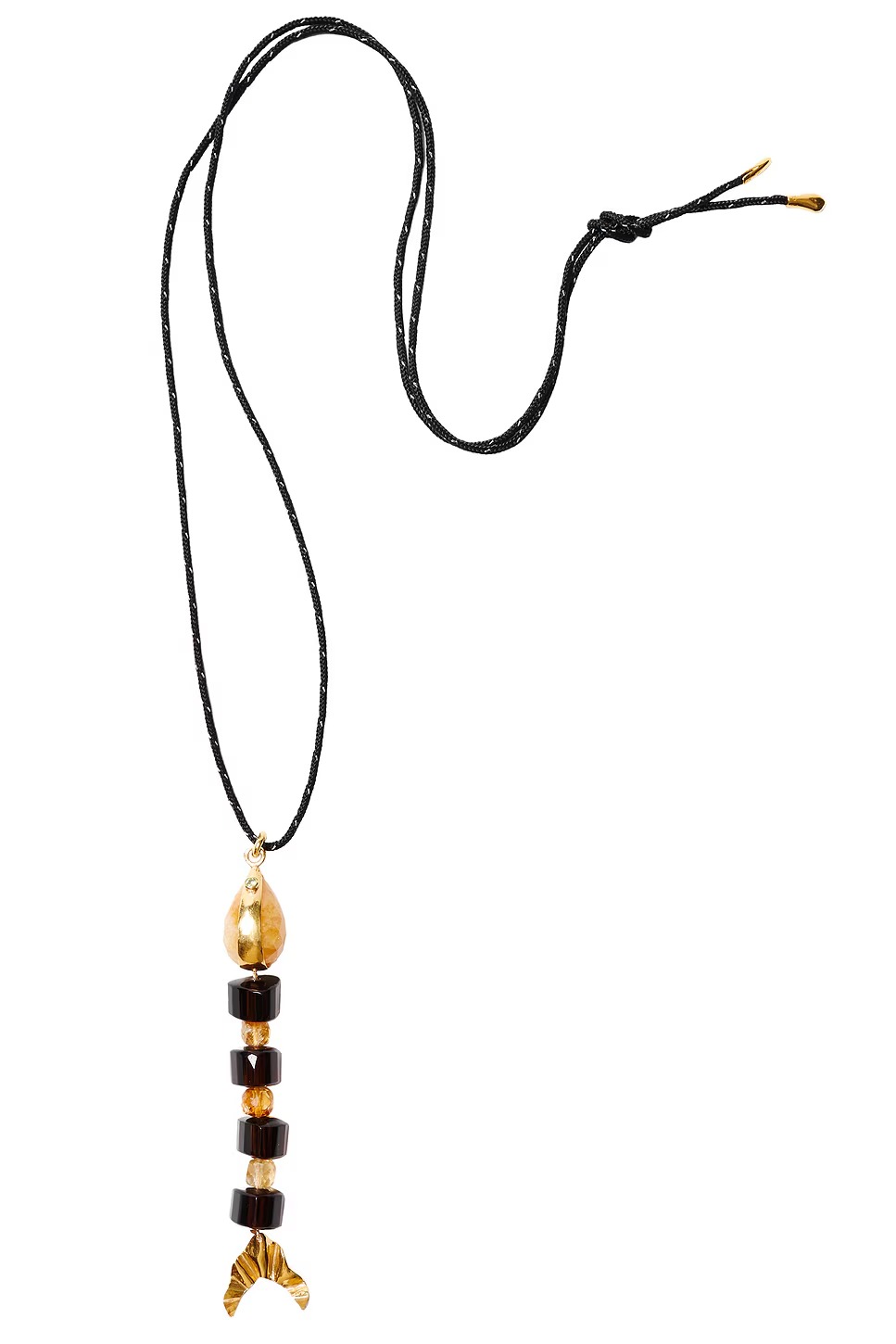 Chan Luu, Beaded Fish Pendant Necklace