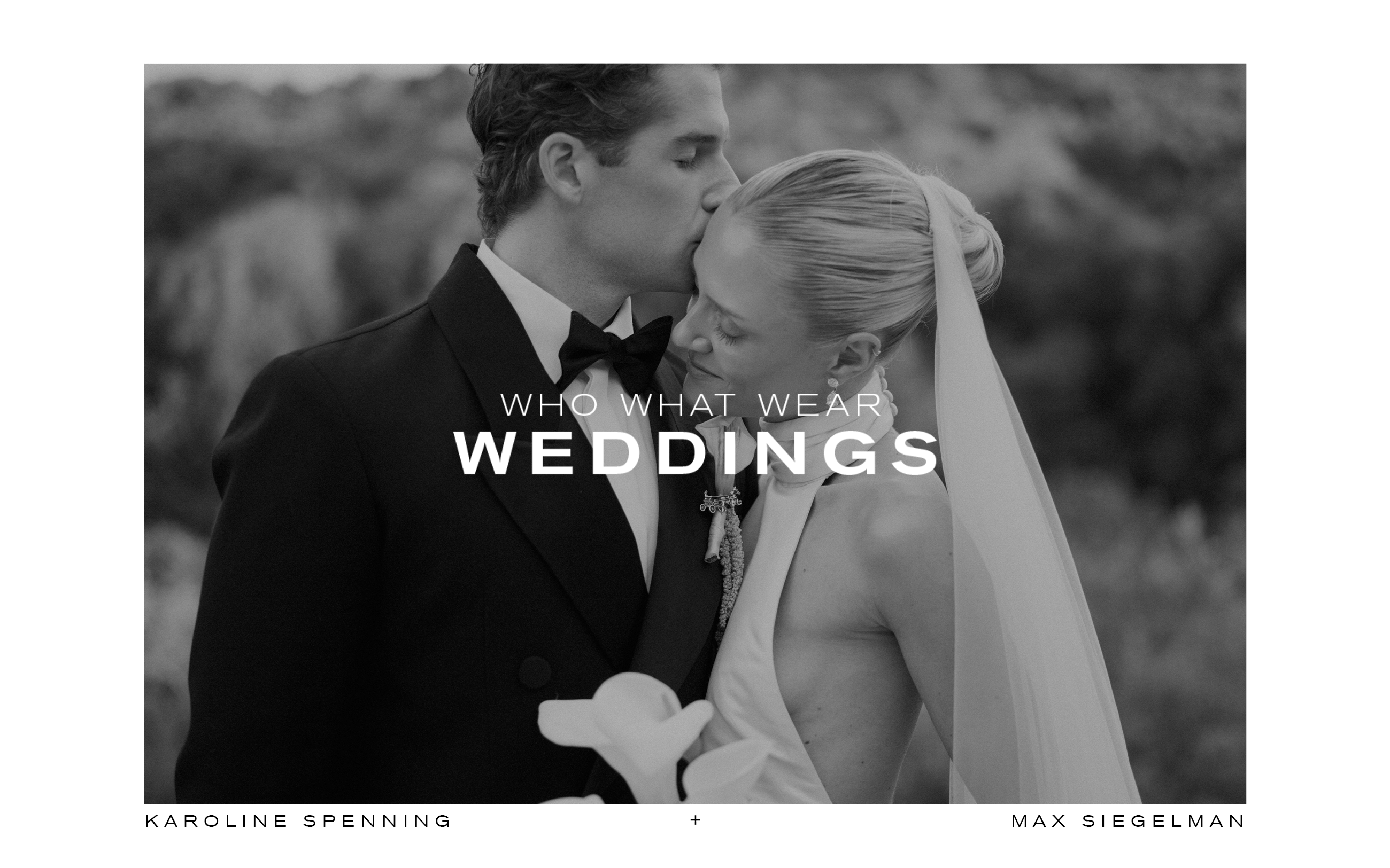 A collage of Max Siegelman and Karoline Spenning's wedding.