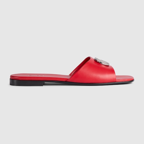 Women's Slide Sandal With Double G