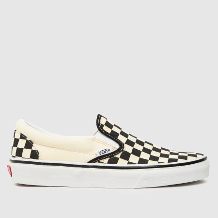 Vans Classic Slip-On Checkerboard in Black & Cream