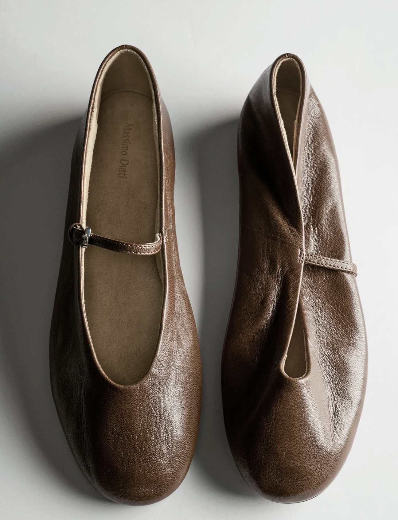 MASSIMO DUTTI, Soft Leather Ballerinas