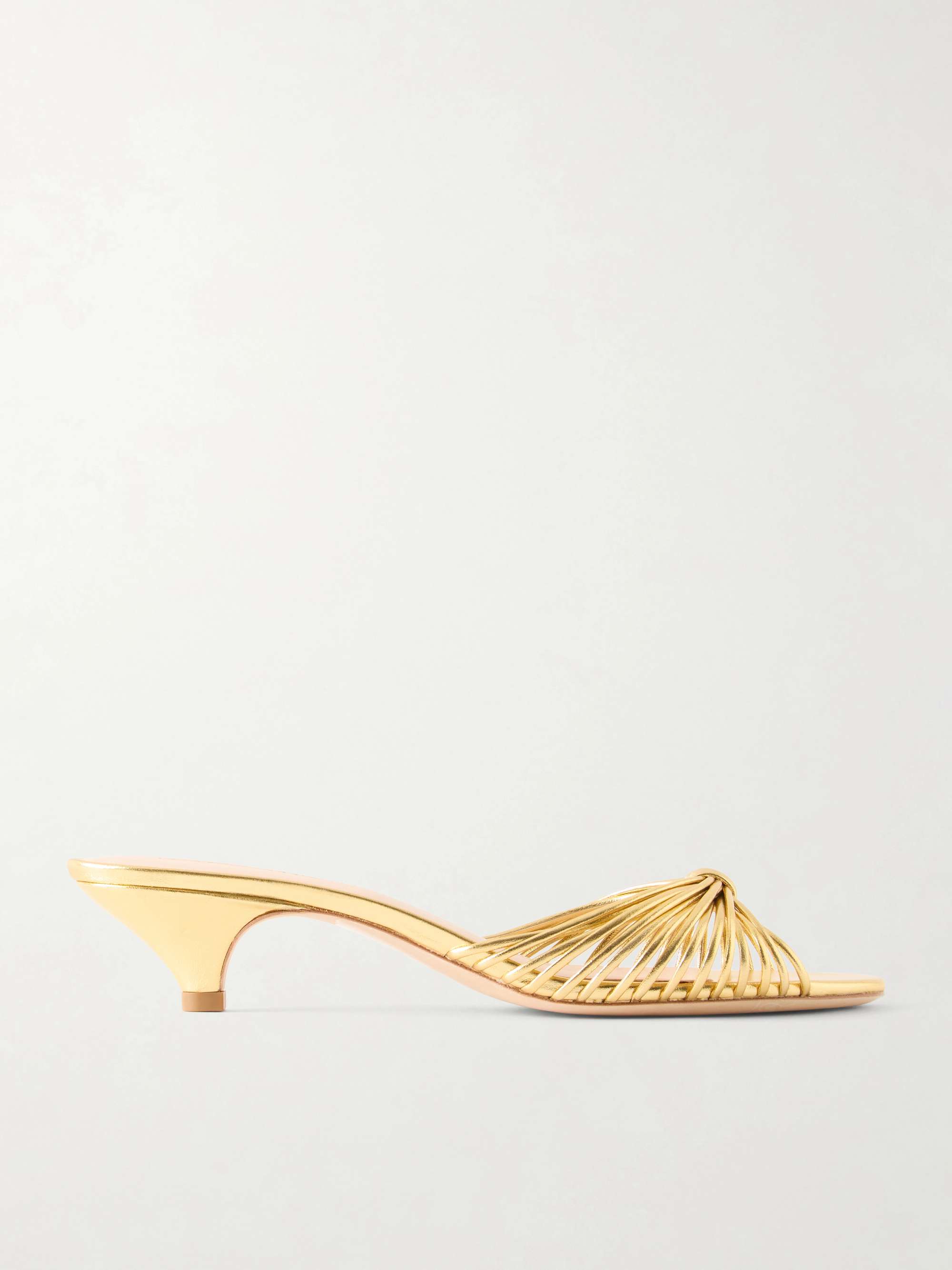 Dixie 40 Metallic Leather Mules