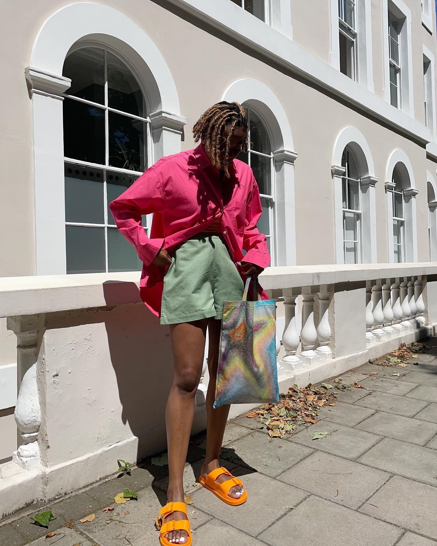 Creator @the_oluwaseun with a braided, balayage bob hairstyle