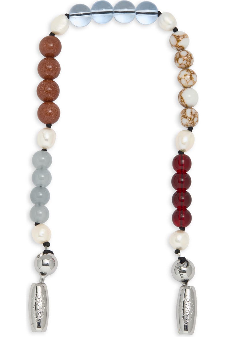 African Opal & Pearl Wrist Strap for Iphone Case