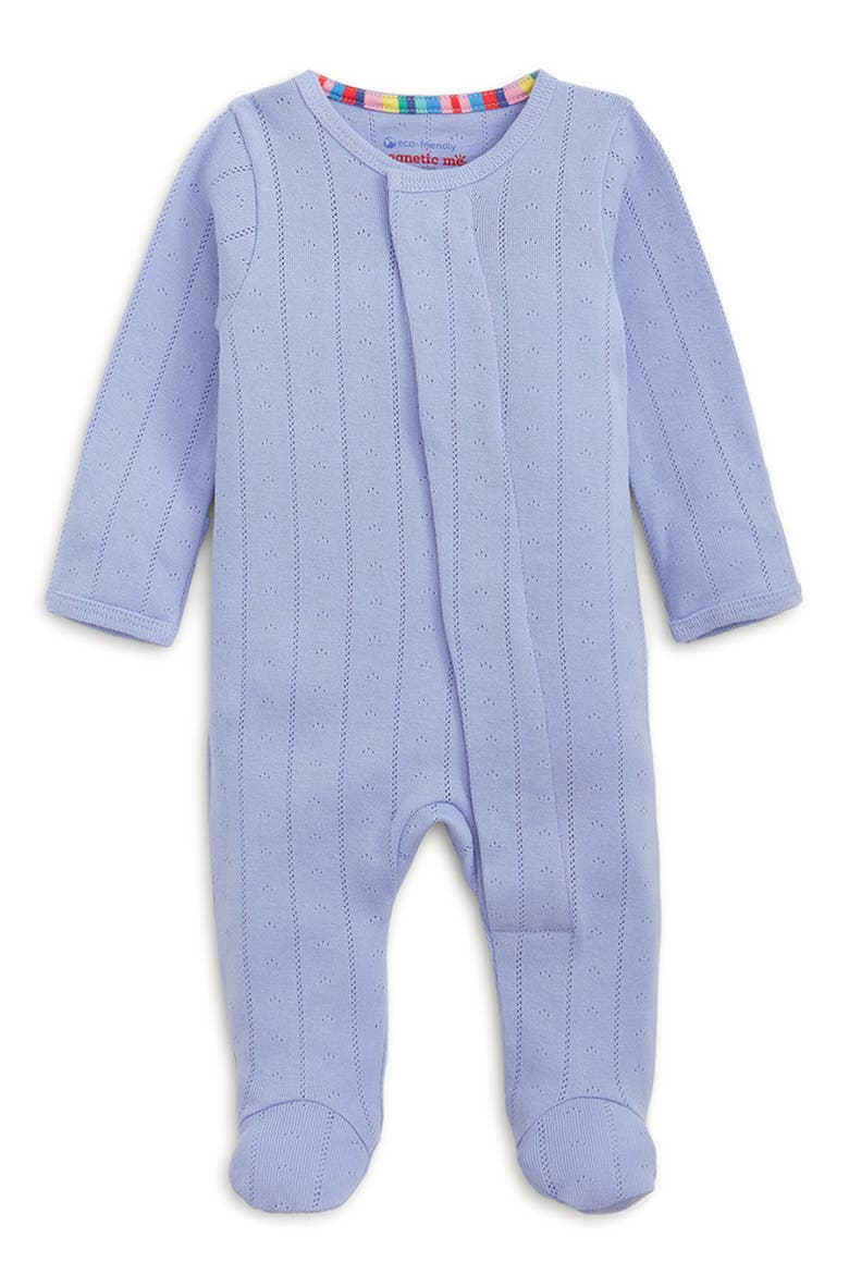 Wisteria Pointelle Magnetic Organic Cotton Footie