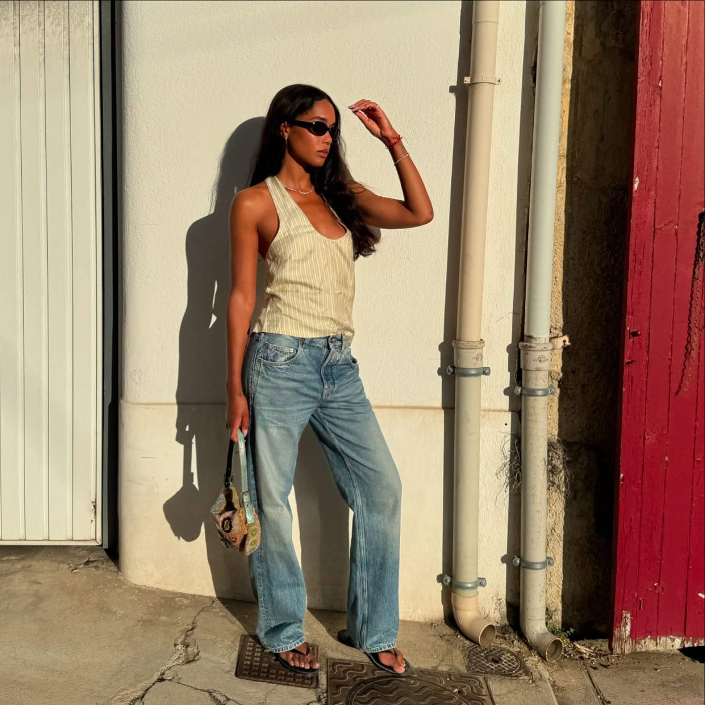 best celebrity jeans outfits 2026 laura harrier
