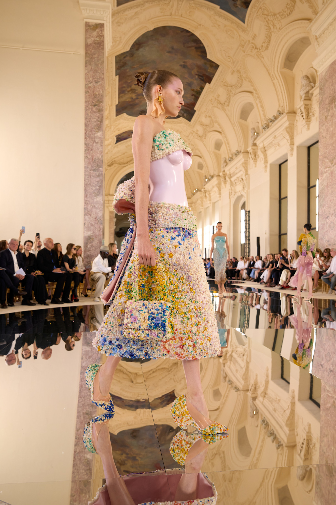 An image of the Schiaparelli haute couture fall/winter 2026 runway.