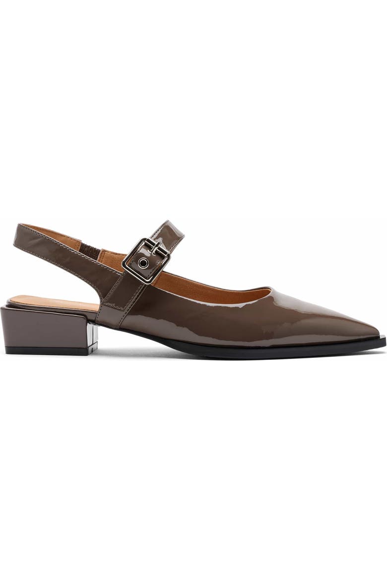 Chelsea Leather Slingback Block Heels