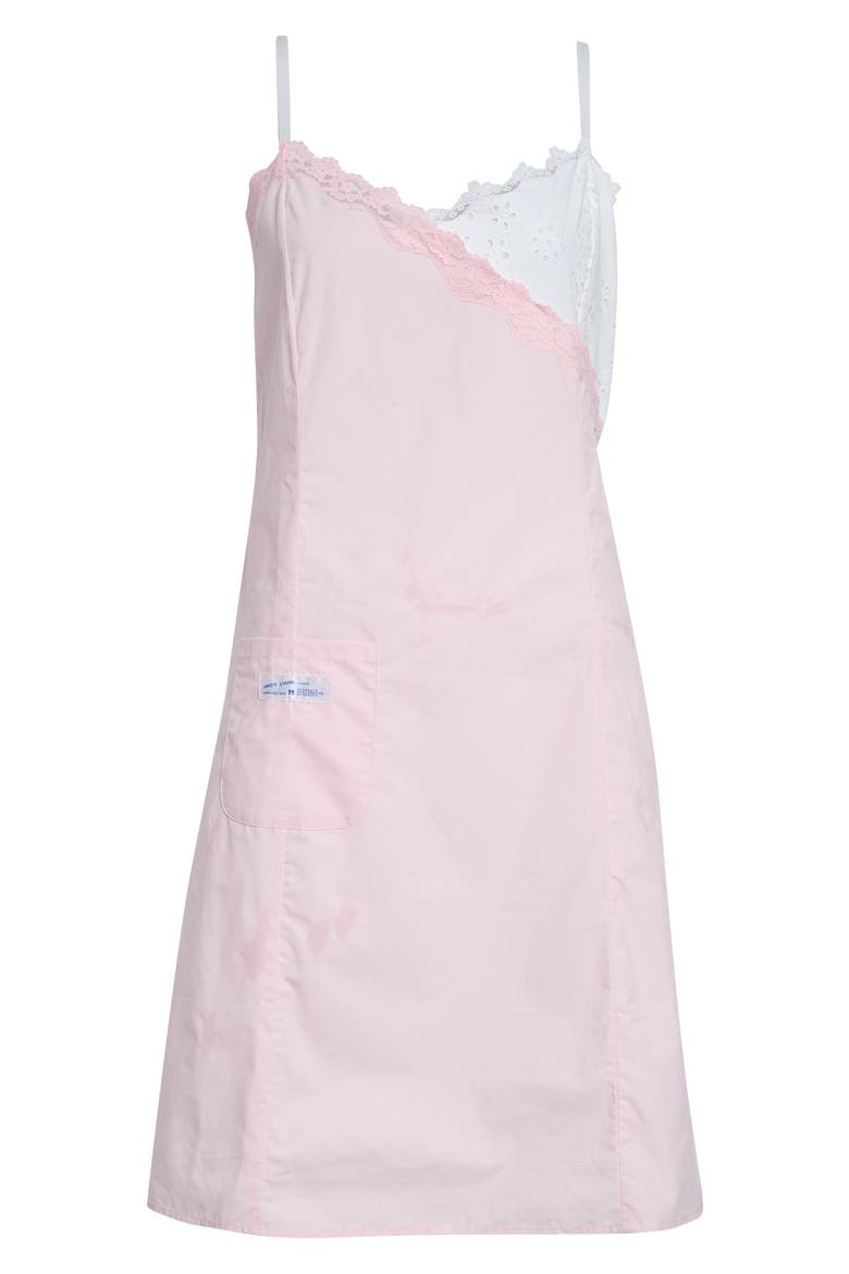 Chamomile Lace Trim Cotton Poplin & Eyelet Slipdress