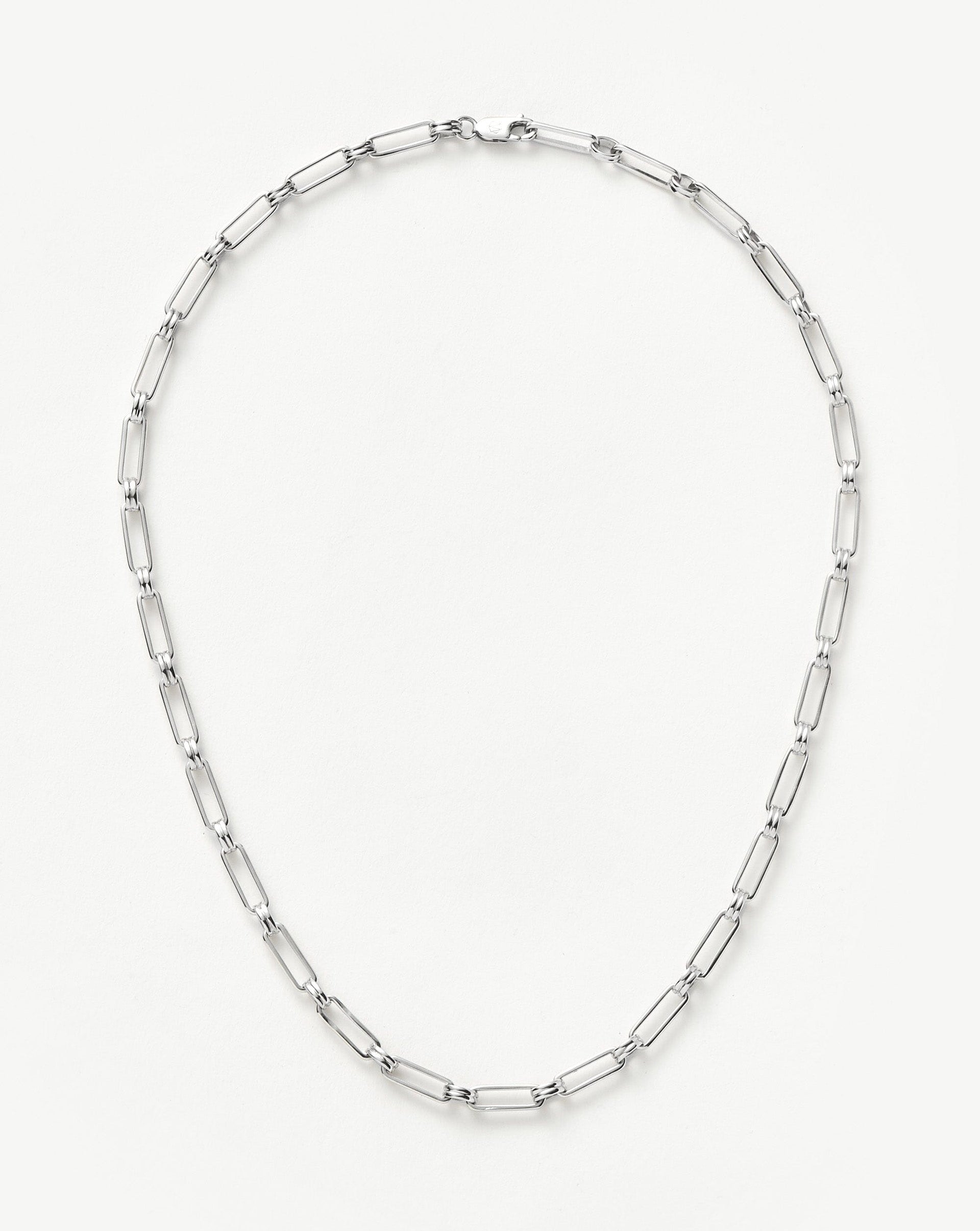 Aegis Chain Necklace | Silver Plated - Silver Plated