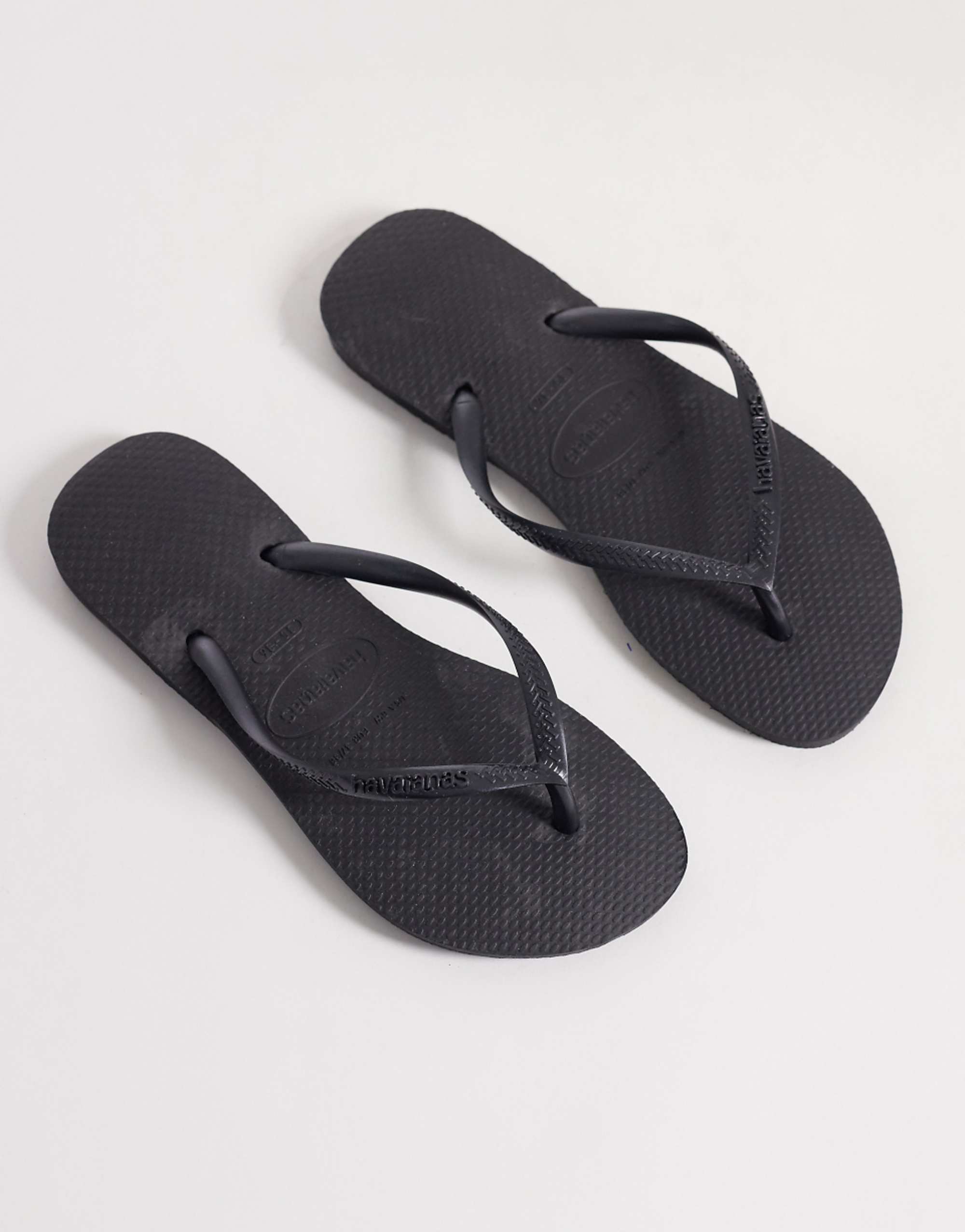 Havaianas Slim Flip Flops in Black