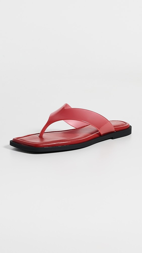 Gracie Jelly Thong Sandals - Lava