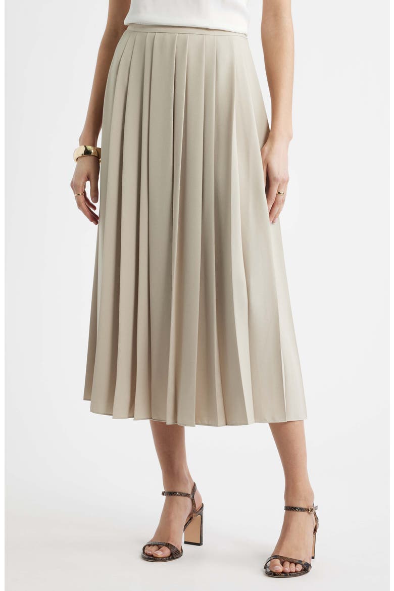 Pleated Midi Skirt