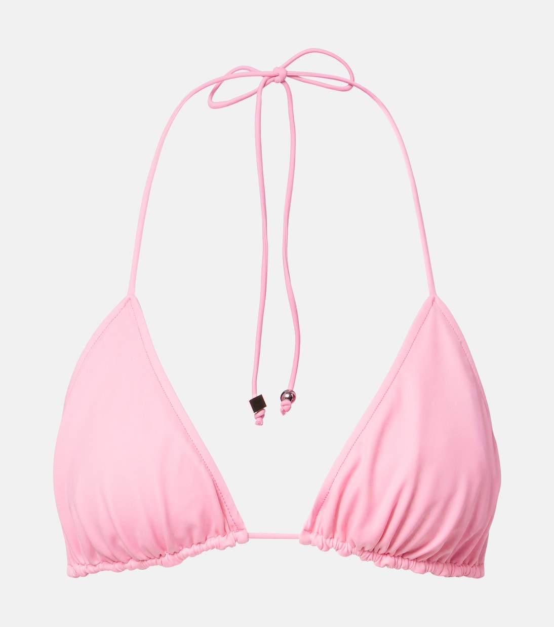 Beaded Bikini Top in Pink - Jacquemus