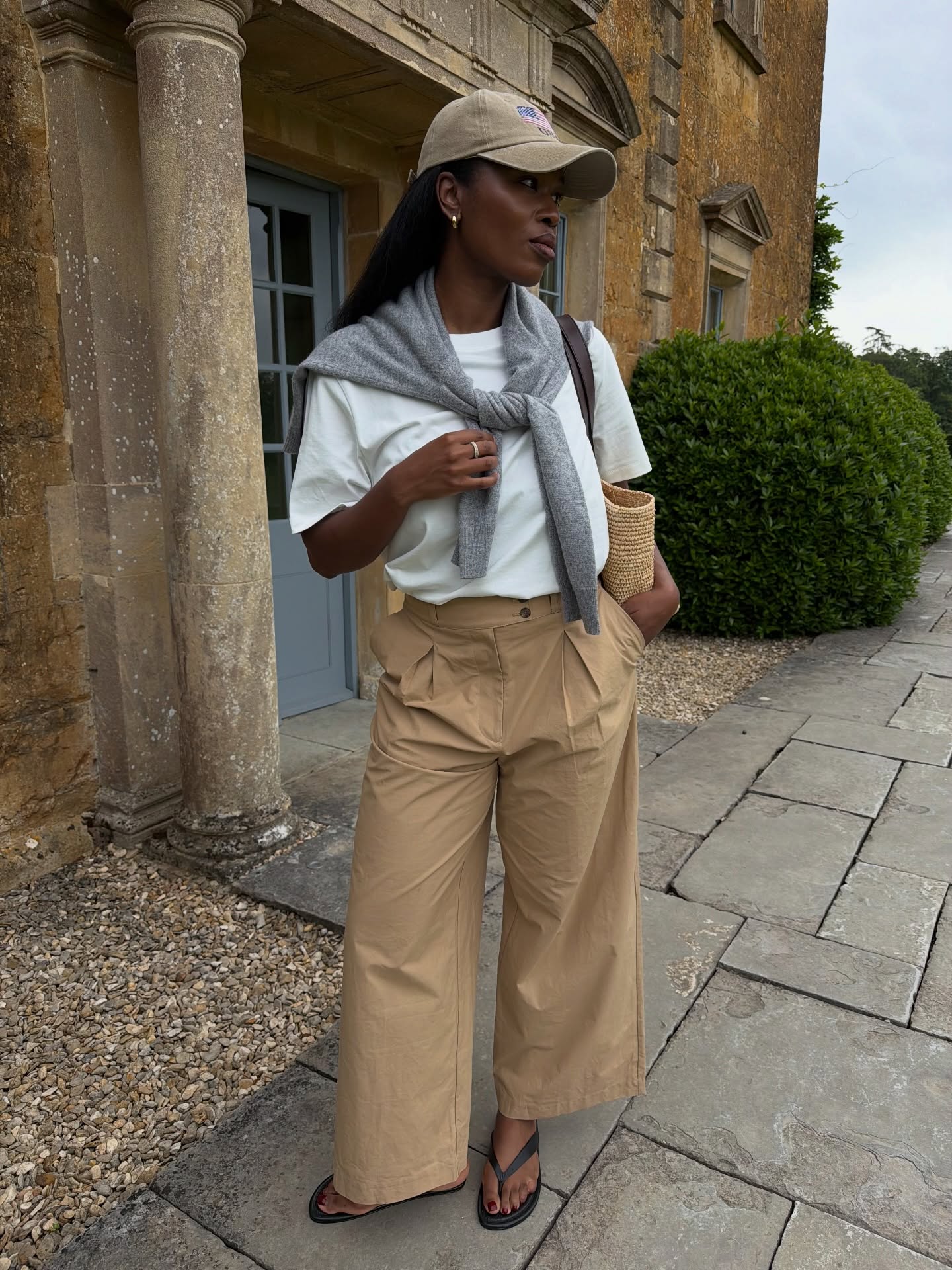 Marilyn in khaki pants.