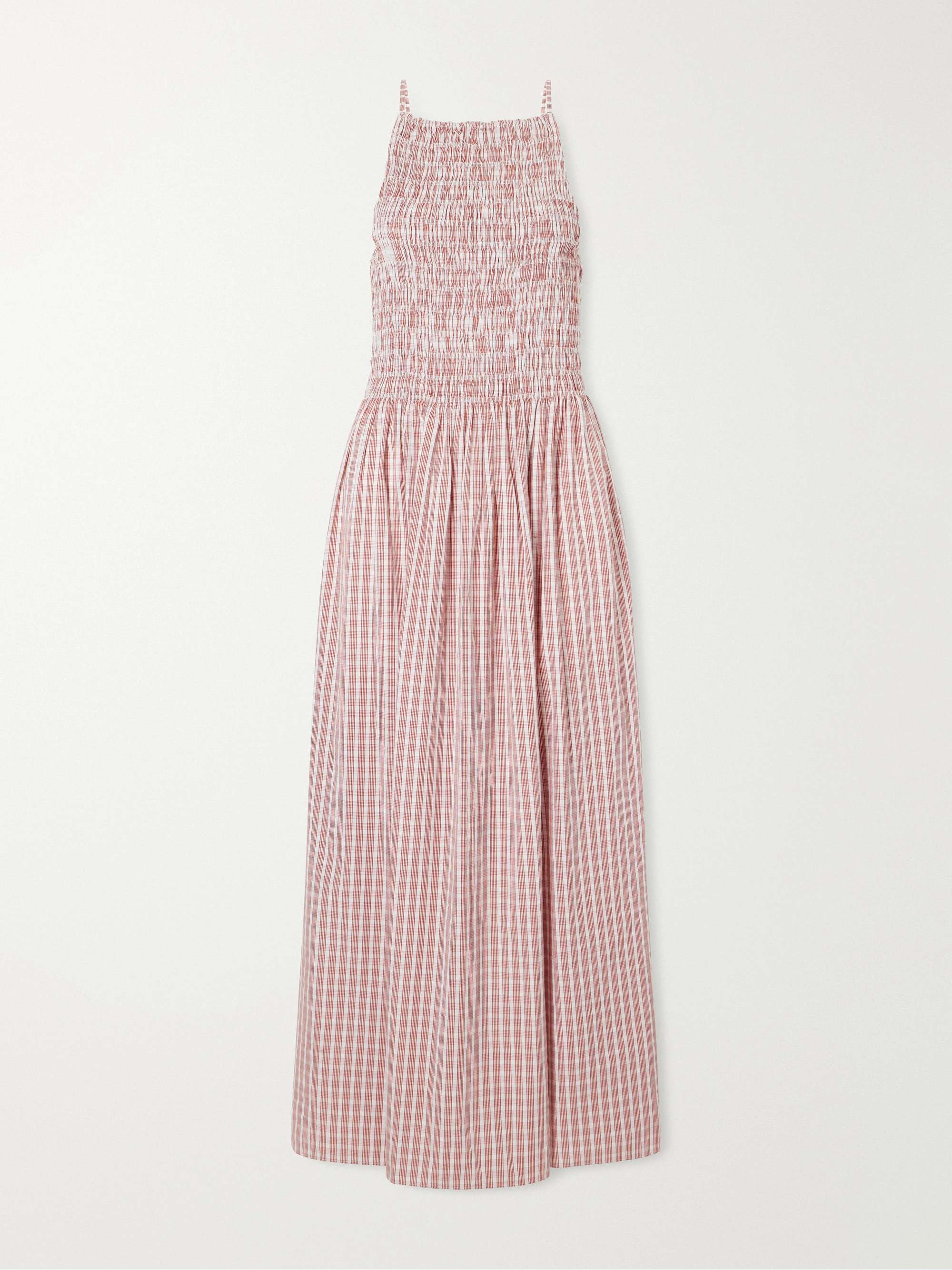 Laia Checked Cotton Maxi Dress