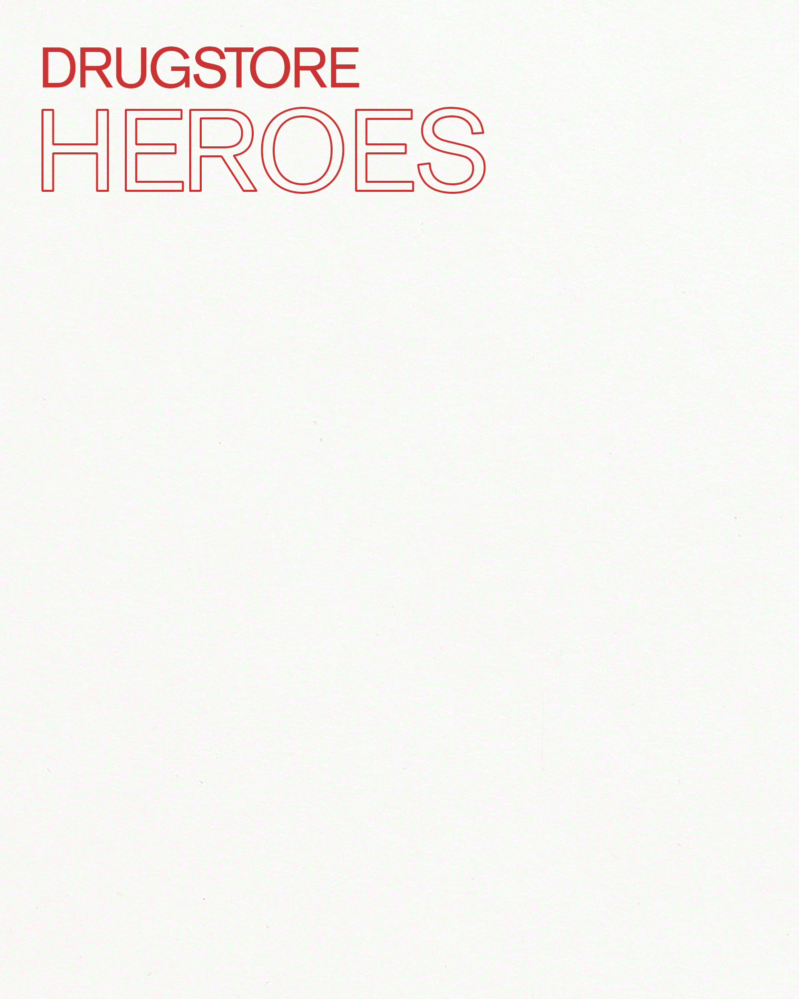 Drugstore Heroes product collage.