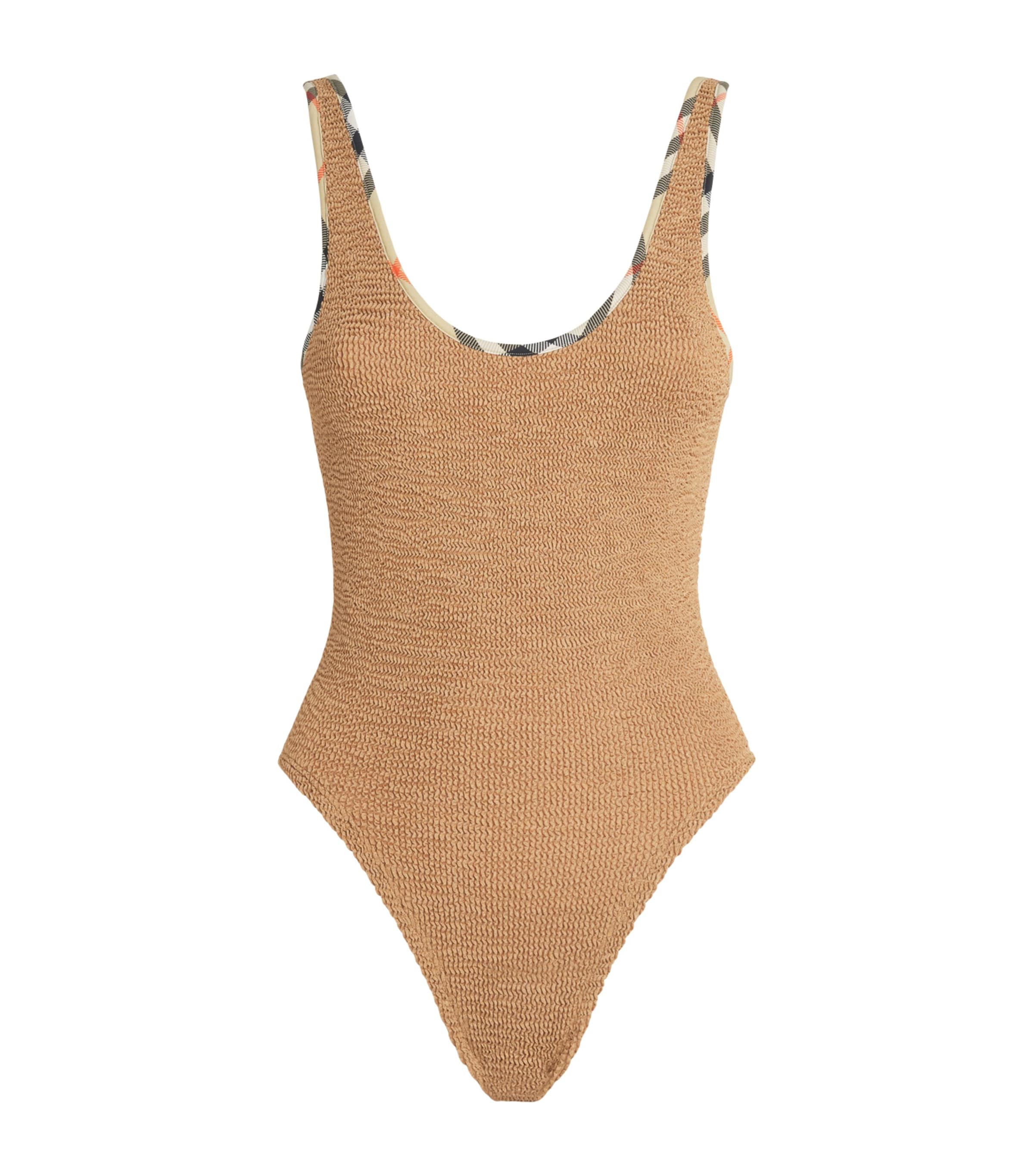 Hunza G X Burberry Check-Trim Faye Swimsuit