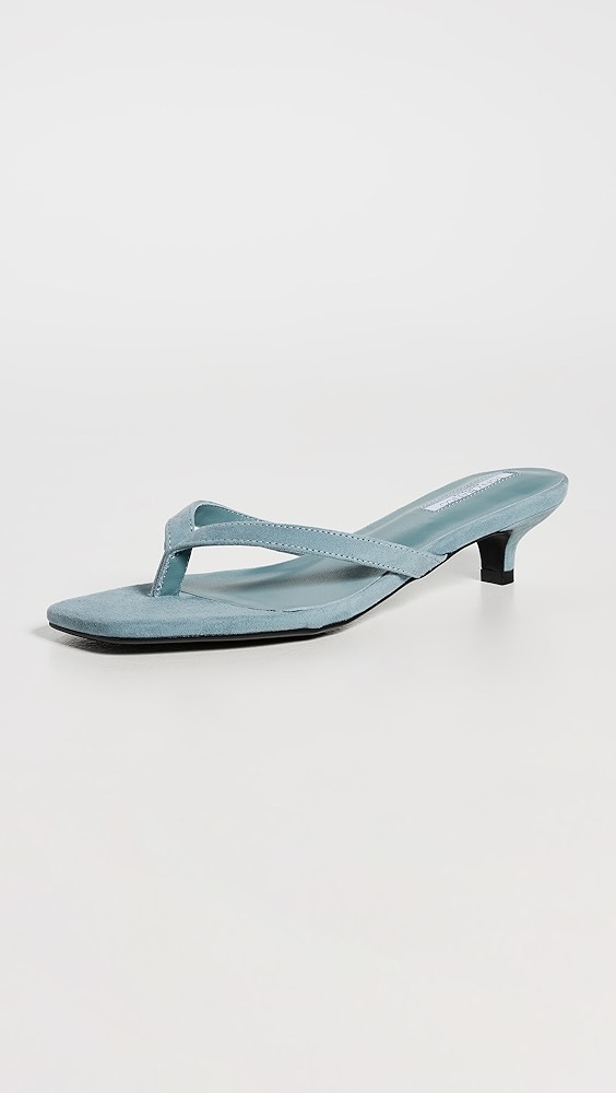 Tony Bianco Annie Heeled Sandals - Denim Suede