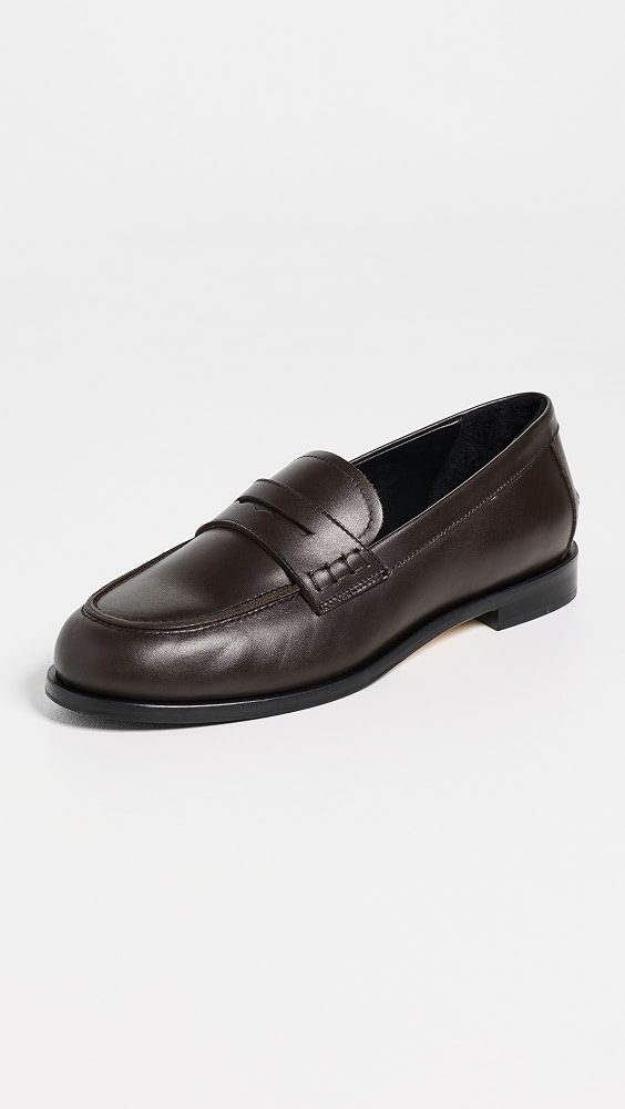 Oskar Leather Loafers - Moka