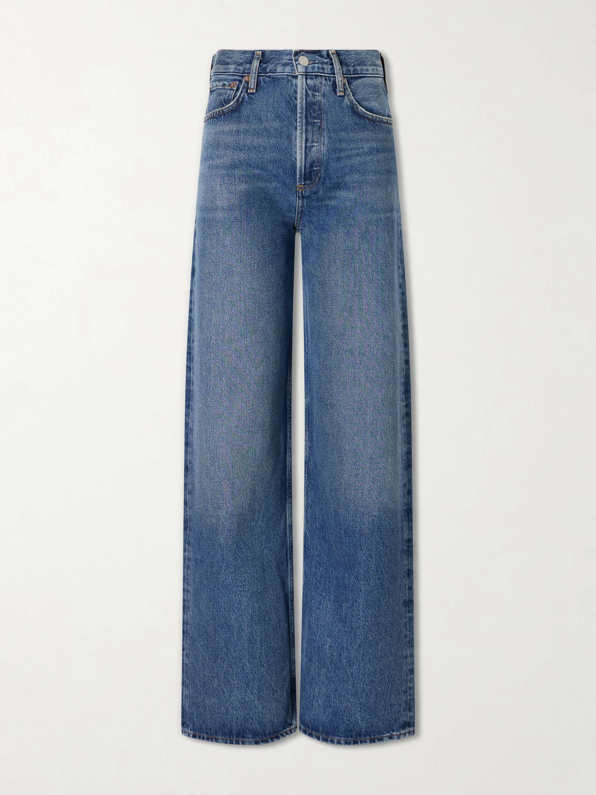 Ren Long High-Rise Wide-Leg Jeans