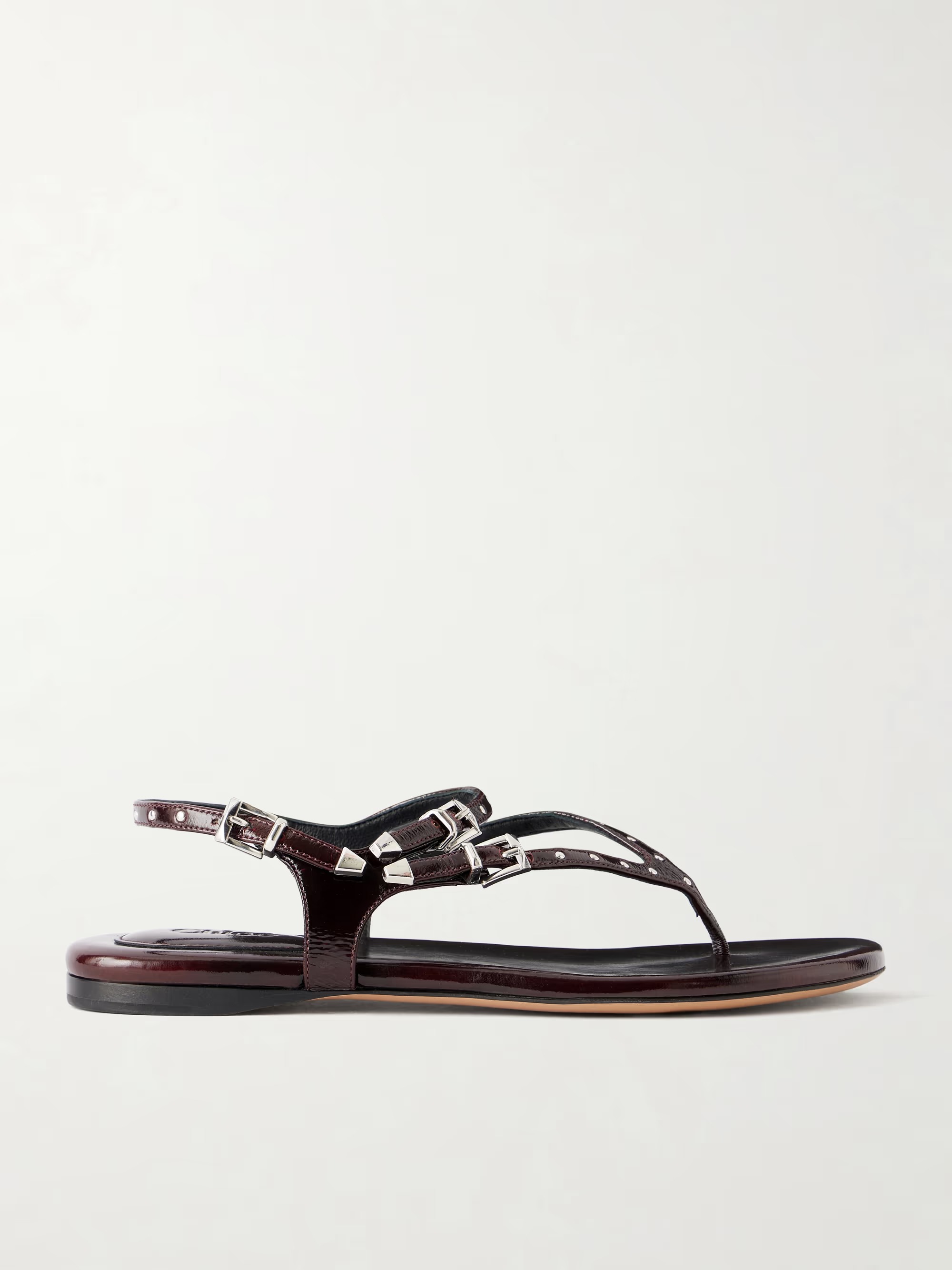 net-a-porter, Studded Patent Leather Sandals