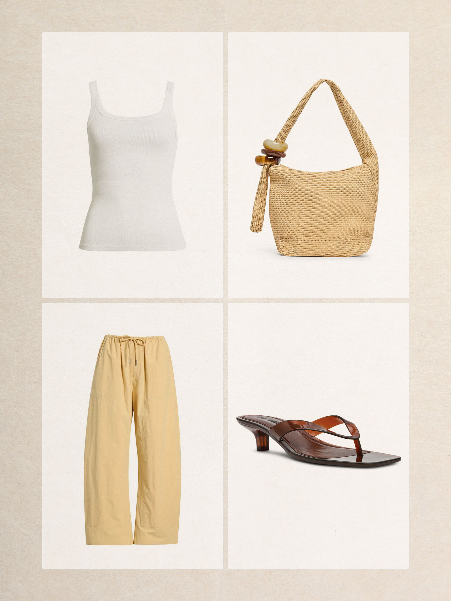 Poplin pant outfit