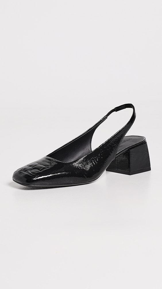 Ac Shadow Slingback Heels - Black