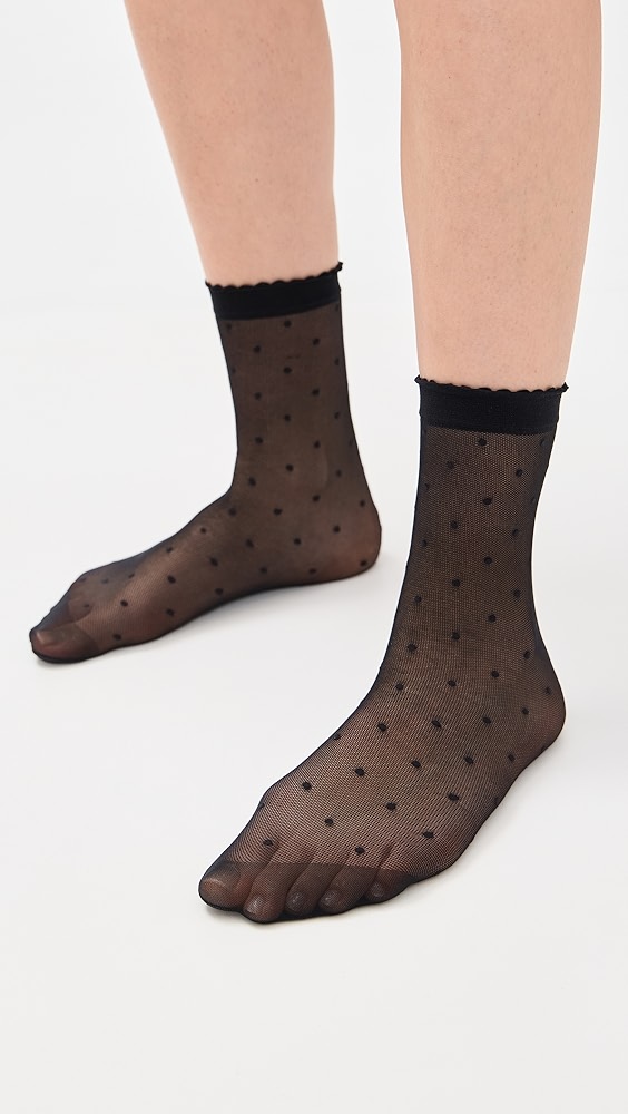 Dot 15 Den Anklet Socks - Black