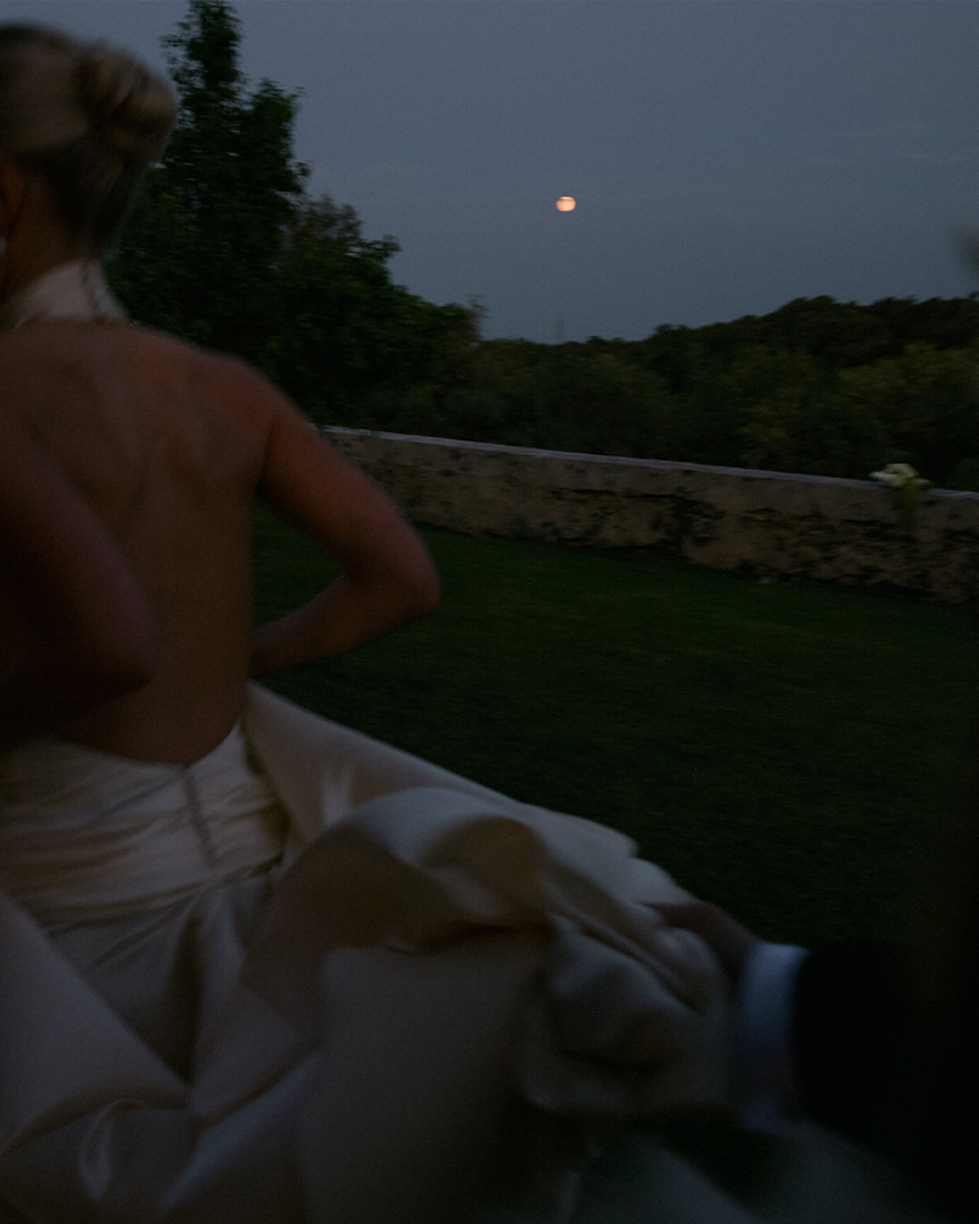 Karoline in her after-party dress.