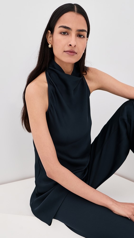 Veronica Beard Radford Tunic Top - Navy