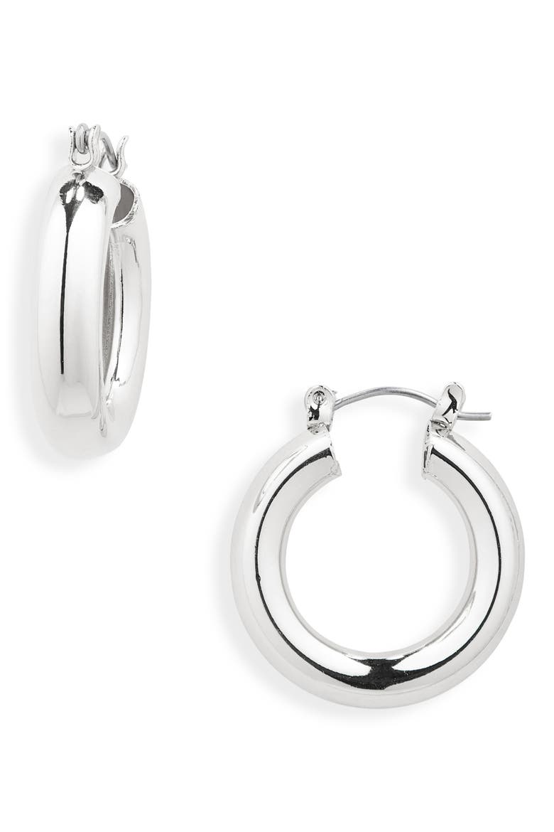 Dipped Bold Medium Hoop Earrings