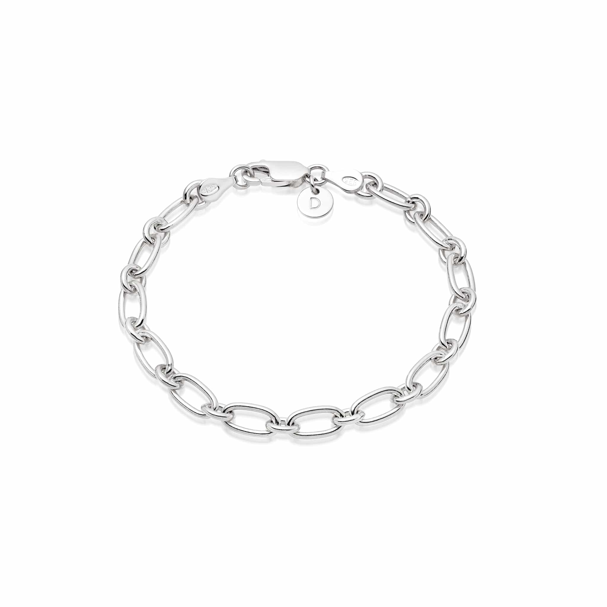 Linked Chain Bracelet Sterling Silver