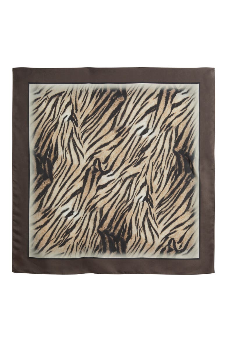 Printed Square Silk Scarf