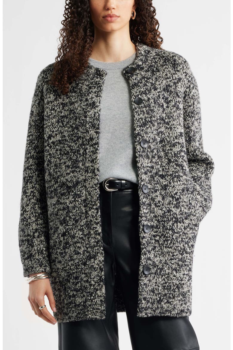 Marled Boucl&eacute; Sweater Coat