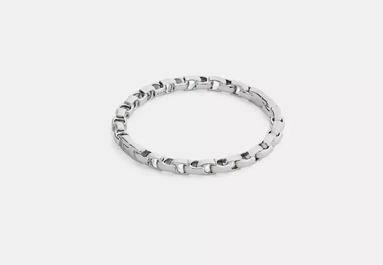 COACH, Signature Chain Hinged Bangle
