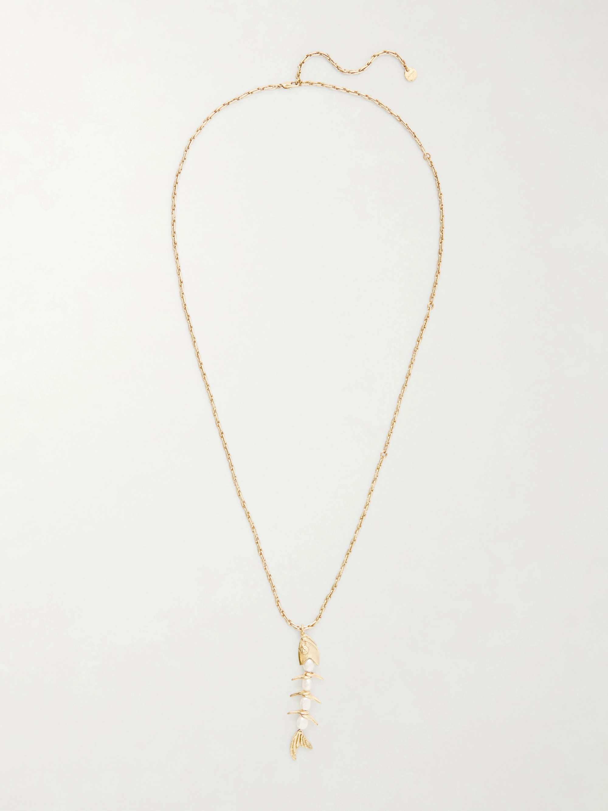 Calypso Gold-Tone and Pearl Necklace