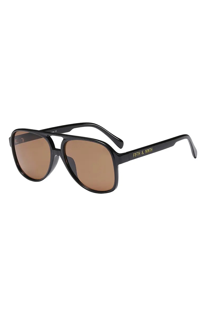Kingston Aviator 60mm Oval Sunglasses