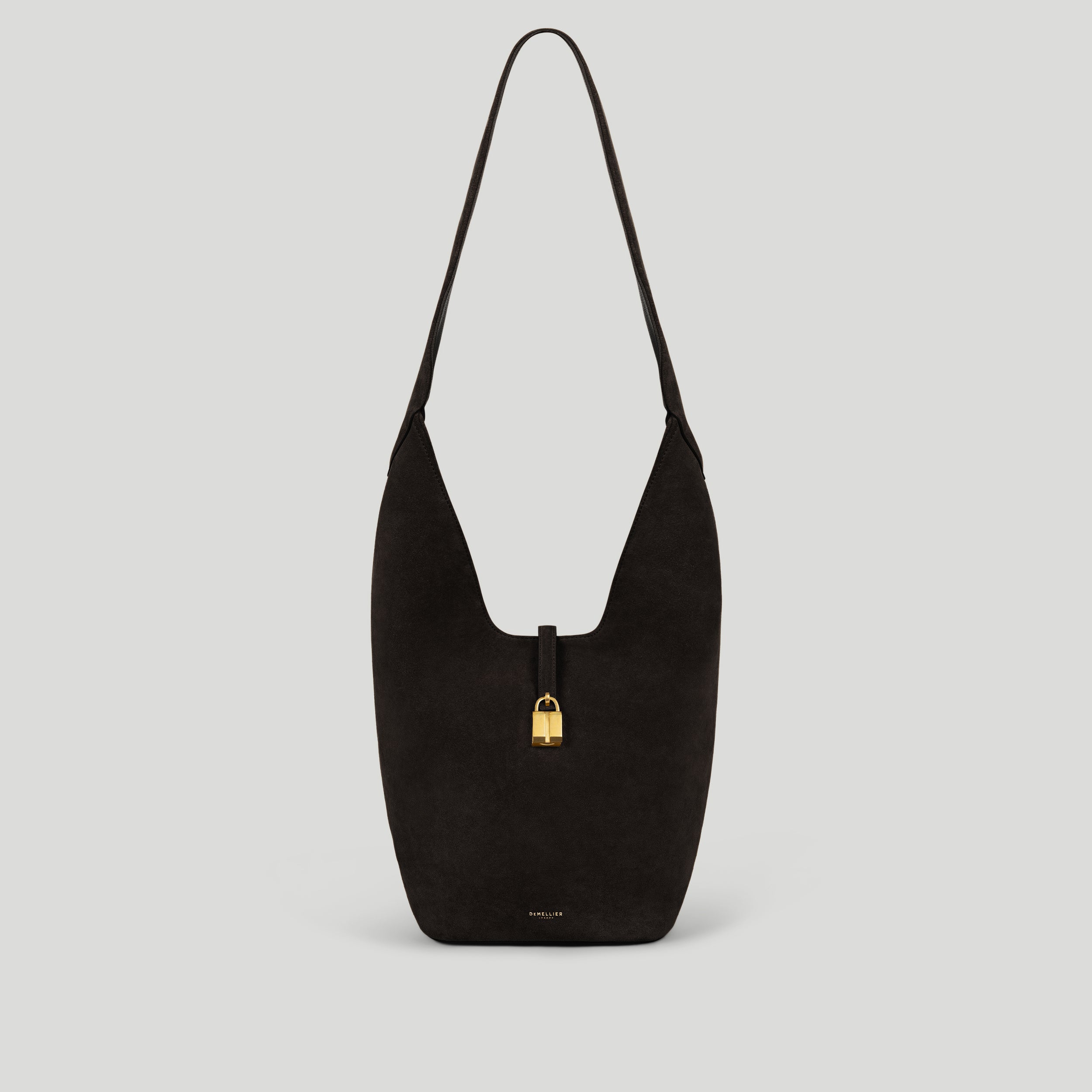 The Siena Crossbody | Dark Chocolate Suede | Demellier