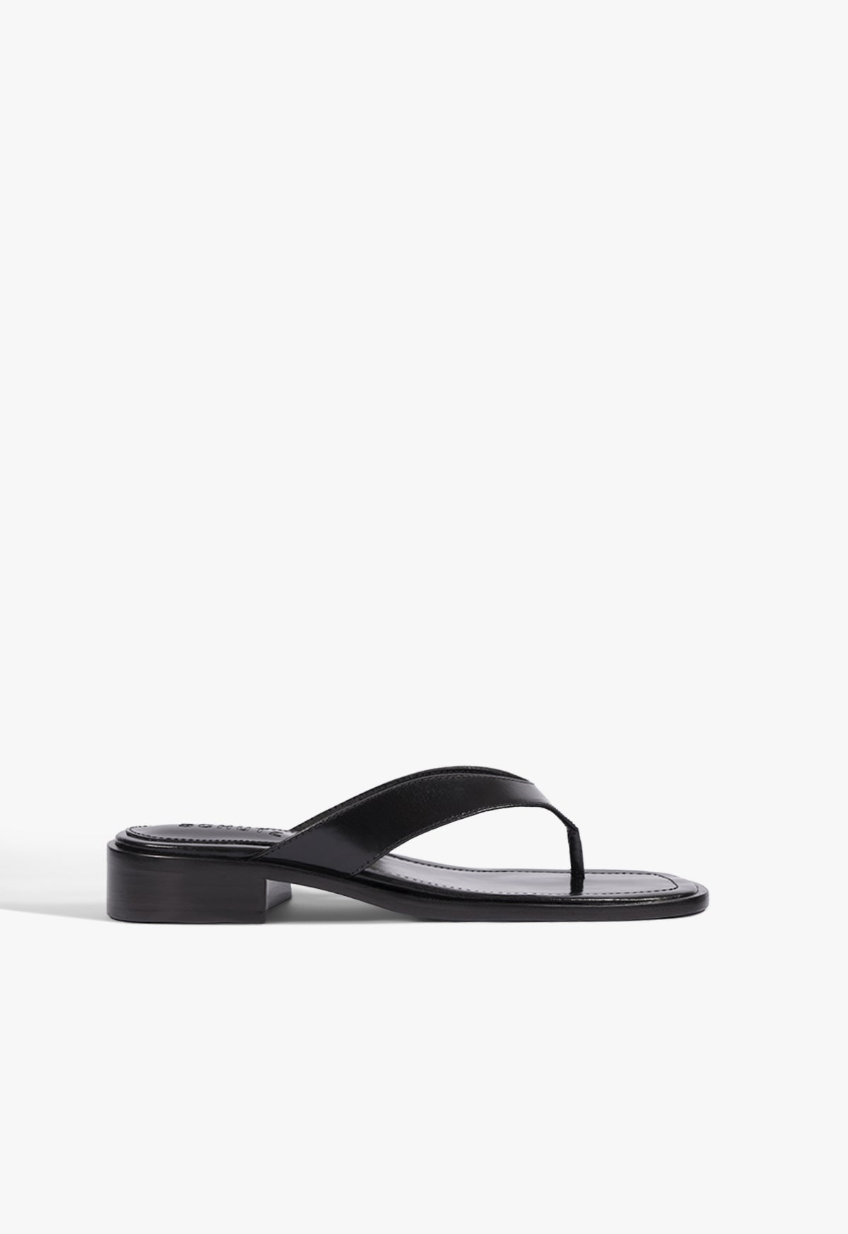 Arya Mid Leather Sandal - 5 / Black / Leather