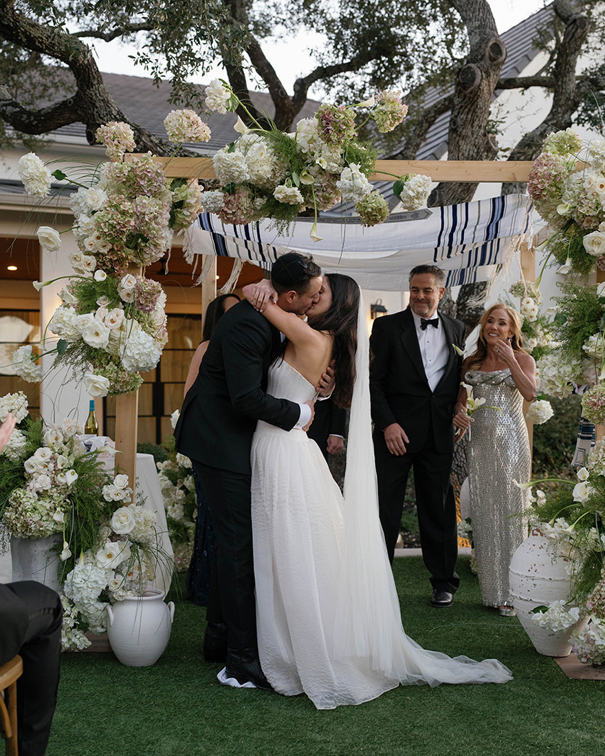 image of adam and jordan at their wedding ceremony.